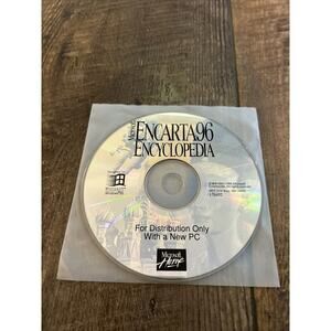 VINTAGE Microsoft‎ Home Encarta 96 Encyclopedia For PC CD-ROM
